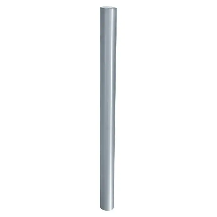 Schake Sperrpfosten - Ø x H: 76 x 900 mm, Edelstahl, Aufdübeln, Silber - Silberner Zylinder. Das Bild zeigt einen hellen, silbernen Zylinder, der sich vertikal erstreckt und ein glattes, metallisches Aussehen hat.