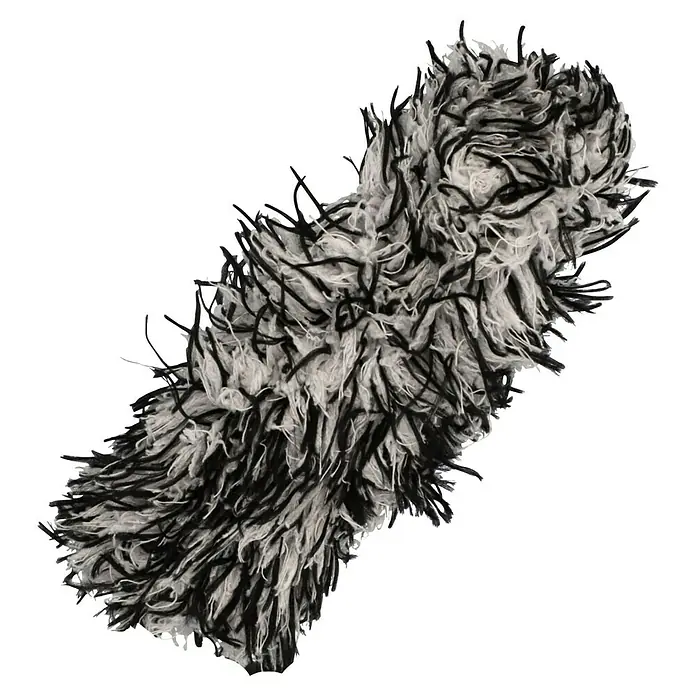 Nigrin Felgenbürste Mikrofaser-Wechselbezug - Geeignet für: Felgen - Flauschiger Mikrofon-Windschutz in Schwarz und Weiß. Optimal für klare Tonaufnahmen im Freien.