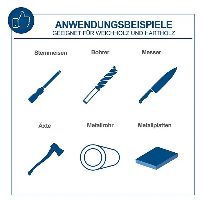 Scheppach Band- & Tellerschleifer BTS 700 - 250 W, Durchmesser Schleifteller: 125 mm - Anwendungsbeispiele für Werkzeuge: Stecheisen, Bohrer, Messer, Äxte, Metallrohre, Metallplatten. Geeignet für Weich- und Hartholz.