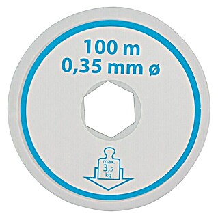 Stabilit Alambre de perlón (Ø x L: 0,35 mm x 100 m, Transparente)