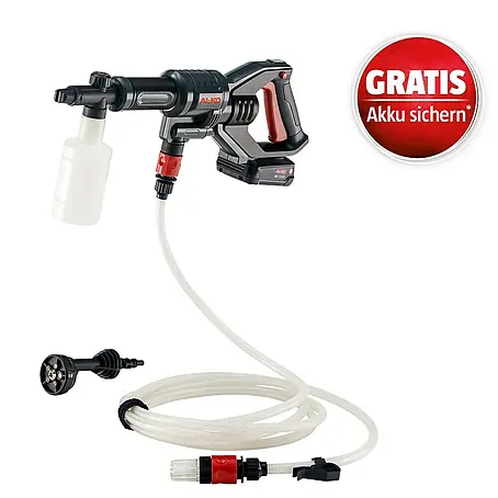 AL-KO Bosch Home & Garden Compatible Akku-Hochdruckreiniger Comfort PW 1850 Set