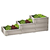 Juwel Hochbeet Timber Pflanztreppe (190 x 60 x 60 cm, Kunststoff, Nordic Wood) | BAUHAUS
