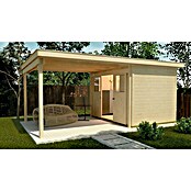 Weka Gartenhaus 225 A (Außenmaß inkl. Dachüberstand (B x T): 529 x 336 cm, Holz, Natur) | BAUHAUS