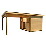 Weka Gartenhaus 225 A (Außenmaß inkl. Dachüberstand (B x T): 529 x 336 cm, Holz, Natur) | BAUHAUS