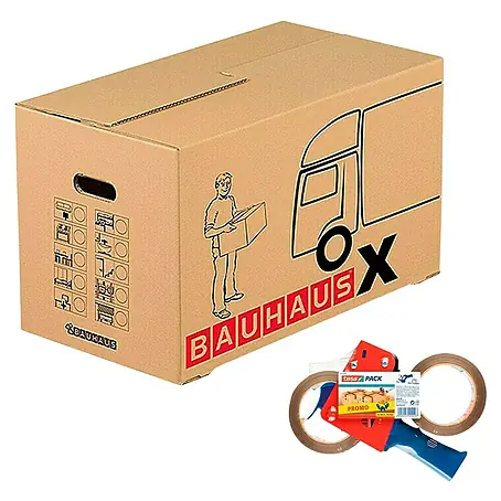 Caja de embalaje Multibox X + Pack Precintadora + 2 Rollos