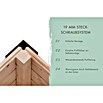 Karibu Gartenhaus Jupiter 4 B (Außenmaß inkl. Dachüberstand (B x T): 541,5 x 236,5 cm, Holz, Terragrau/Grau, Mit Seitendach) | BAUHAUS