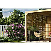 Karibu Grillpavillon (B x T: 320 x 320 cm, Farbe Gestell: Naturbraun, Holz) | BAUHAUS