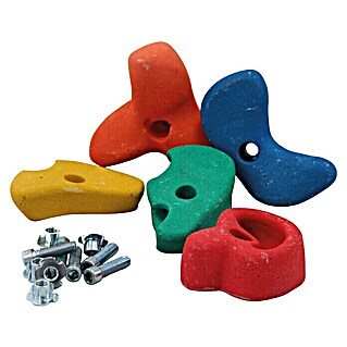 Karibu Spielzeugzubehör Klettergriffe (Bunt, Passend für: Kletterwand, 5 -tlg.)