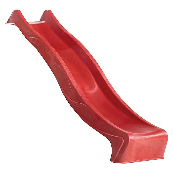 Karibu Rutsche - B x L: 50 x 300 cm, Kunststoff, Rot - Rote Kinderrutsche für Spielplätze, ideal für den Garten. Robuste Konstruktion für sicheren Spielspaß im Freien.