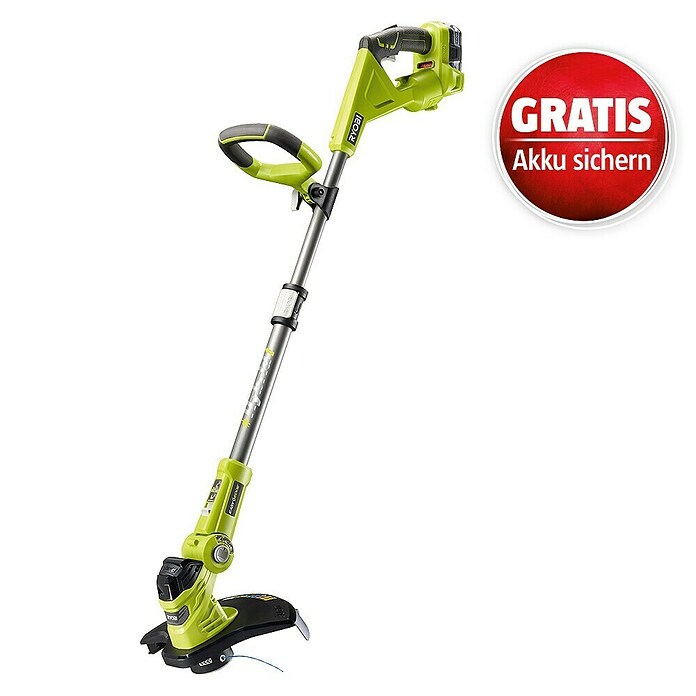 Ryobi ONE+ Hybrid-Rasentrimmer RLT1831H25F (18 V, Li-Ionen, 2,5 Ah, 1 Akku, Schnittbreite: 25 - 30 cm)