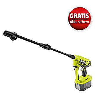 Ryobi ONE+ Akku-Hochdruckreiniger RY18PW22A-125 (18 V, 1 Akku, 2,5 Ah, Max. Druck: 22 bar, Fördermenge: Max. 182 l/h)