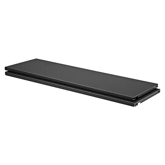 Dolle Set de estanterías - 2 ud., L x An: 80 x 25 cm - Estanterías metálicas negras, ideales para soluciones de almacenamiento modernas. Las estanterías son robustas y elegantes, perfectas para cualquier hogar u oficina.