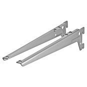 Dolle Escuadra para estantes (Largo: 230 mm, Gris, Carga soportada: 55 kg)