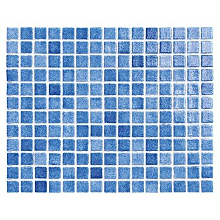 Malla mosaico Niebla (31,6 x 31,6 cm, Azul oscuro, Brillante)