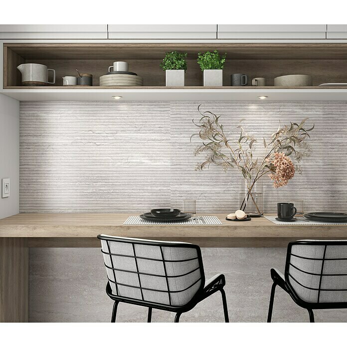 Revestimiento de pared Pantheon Duna (30 x 90 cm, Gris, Mate, Rectificado) | BAUHAUS