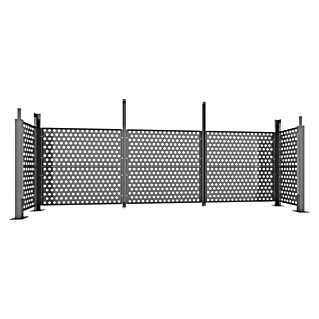 Abson Calux Endwand für Carport (Passend für: Abson Calux Doppelcarport, 5,64 x 1,7 m)