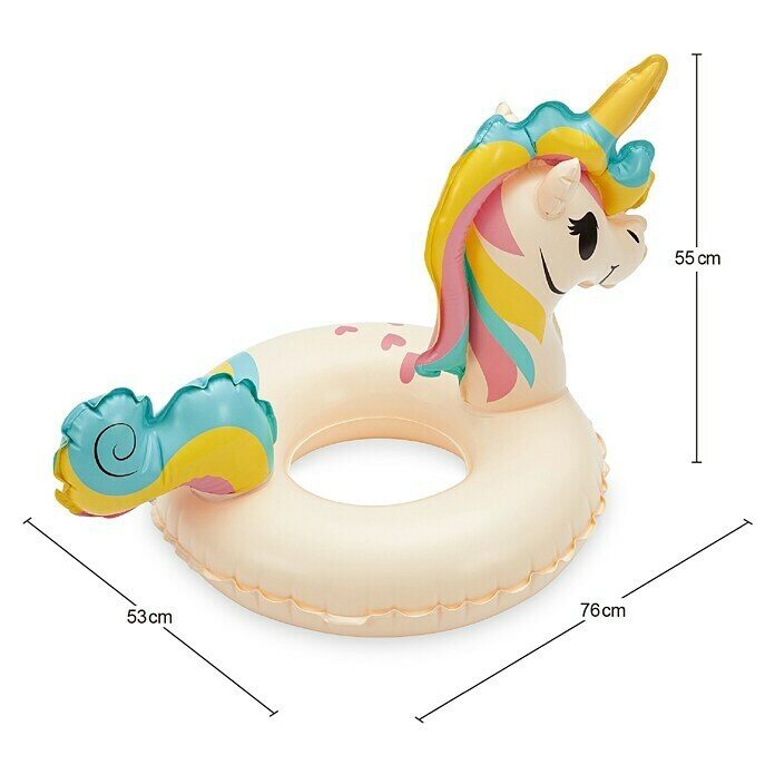 Funsicle Schwimmtier Einhorn (L x B x H: 76 x 53 x 55 cm) | BAUHAUS