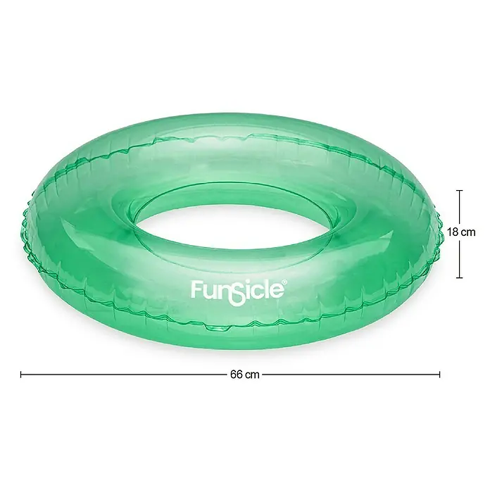 Funsicle Schwimmring - Durchmesser: 66 cm, Mint - Grüner FunSicle Schwimmring, 66 cm breit und 18 cm hoch, ideal für Badespaß im Sommer.