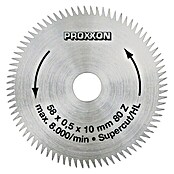 Proxxon Kreissägeblatt Super Cut No 28014 (Durchmesser: 58 mm, Durchmesser Aufnahmebohrung: 10 mm, Chrom-Vanadium-Stahl)