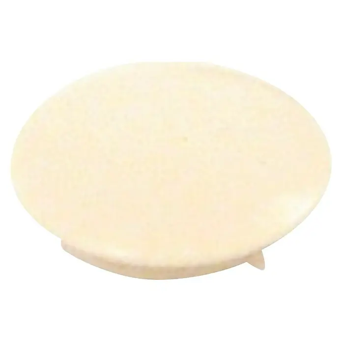 Stabilit Tapón embellecedor - Diámetro: 10 mm, Blanco - Plataforma redonda color marfil, ideal como base decorativa o superficie de exposición. Simple y elegante.
