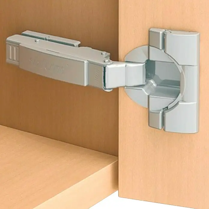 Suki Bisagra con resorte - Presente - Bisagra para muebles, robusta y fiable, para una apertura y cierre suaves. Ideal para la construcción de muebles.