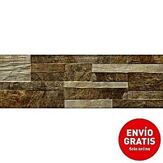 Revestimiento de pared Danubio (17 x 52 cm, Marrón, Mate)