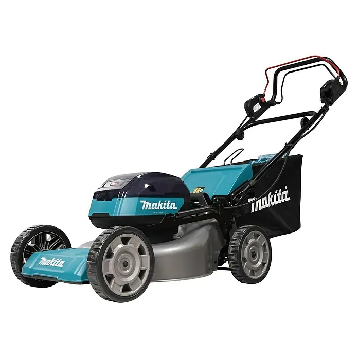 Makita XGT 40V max. Akku-Rasenmäher LM001GT204 - 40 V, 2 Akkus, 5 Ah, Schnittbreite: 48 cm - Makita Akku-Rasenmäher für effizientes und kabelloses Rasenmähen im Garten. Er ist benutzerfreundlich und umweltfreundlich.