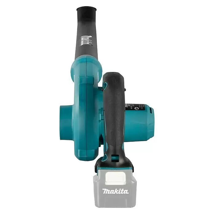 Makita CXT 12V max. Akku-Gebläse UB101DZ - Ohne Akku, Blasgeschwindigkeit: 56 m/s - Makita Akku-Gebläse in Türkis und Schwarz mit grauem Akku.