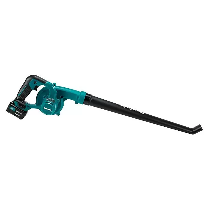 Makita CXT 12V max. Akku-Gebläse UB101DZ - Ohne Akku, Blasgeschwindigkeit: 56 m/s - Makita Akku-Laubbläser in Türkis und Schwarz, mit ergonomischem Griff und langer Düse.