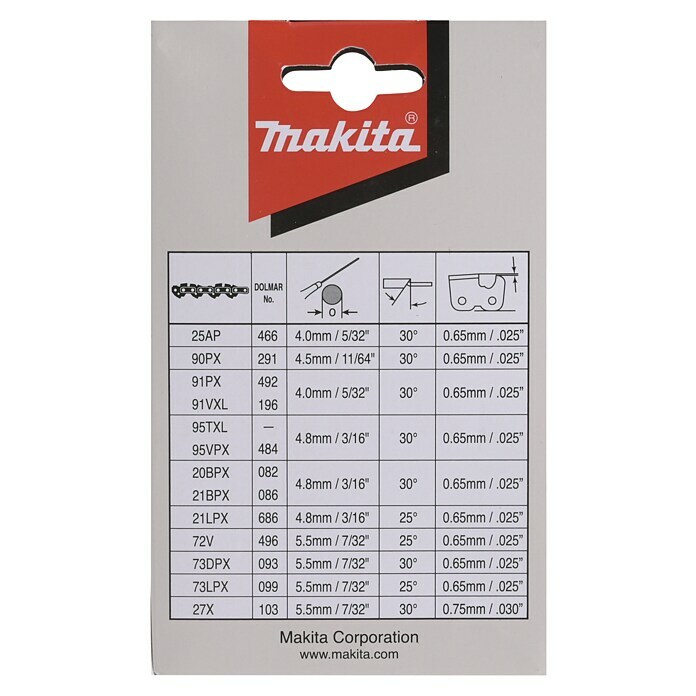 Makita Sägekette 191H13-1 (Passend für: Makita Elektro-Kettensäge UC4551A) | BAUHAUS