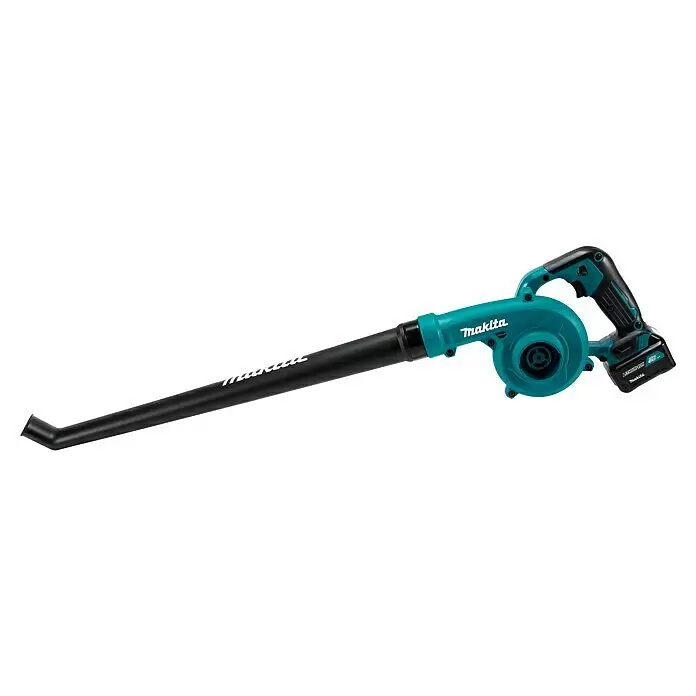 Makita CXT 12V max. Akku-Gebläse UB101DZ - Ohne Akku, Blasgeschwindigkeit: 56 m/s - Türkis-schwarzer Makita Akku-Gebläse mit langer Düse und 12V Li-Ionen-Akku.