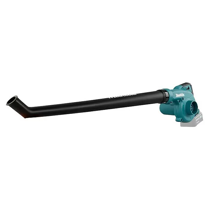 Makita CXT 12V max. Akku-Gebläse UB101DZ - Ohne Akku, Blasgeschwindigkeit: 56 m/s - Makita Akku-Gebläse in Türkis und Schwarz, mit langer Düse und Akku.