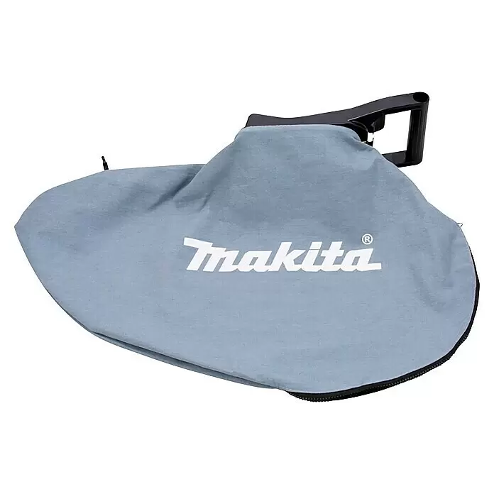 Makita LXT 18V Fangsack für Laubsauger DUB187 - 25 l, Passend für: Makita LXT 18V Akku-Laubsauger & Laubbläser DUB187Z - Grauer Makita Staubfangbeutel mit schwarzem Griff und Reißverschluss.