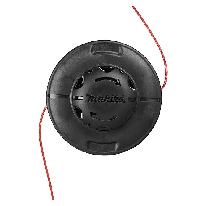Makita Fadenkopf TAP&GO 1911Y2-9 - Passend für: Makita Akku-Freischneider UR013G - Schwarzer Makita Fadenkopf mit rotem Trimmerfaden.