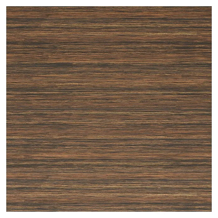 Arte confort Ventilador de techo Kenia - Roble negro, 132 cm, 34 W, Blanco cálido - Primer plano de un panel de madera con un patrón de grano distintivo en tonos marrones claros y oscuros, ideal para muebles o revestimientos de paredes.