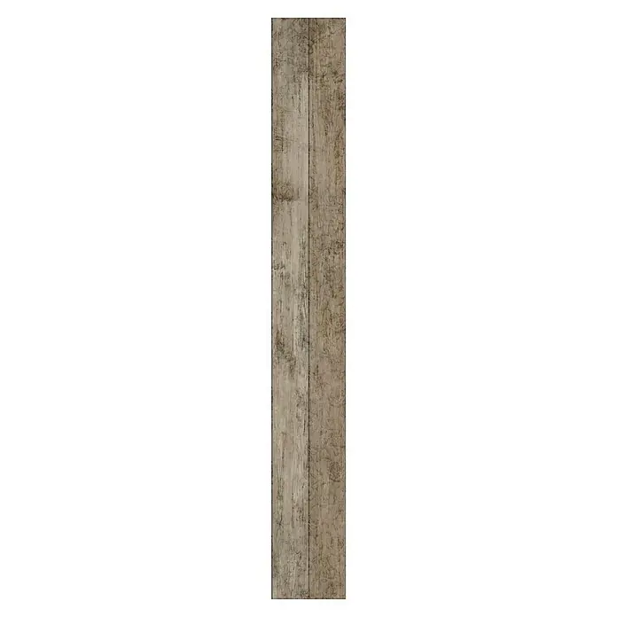 Bariperfil Revestimiento de pared de PVC Floral Wood - 260 x 33,3 cm, Floral Wood - Primer plano de dos paneles con textura de madera en tonos tierra, ideales para diseños interiores rústicos.