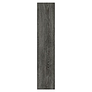 Suelo de vinilo Ebro (1.220 x 182 x 5,5 mm, Efecto madera, Gris oscuro)