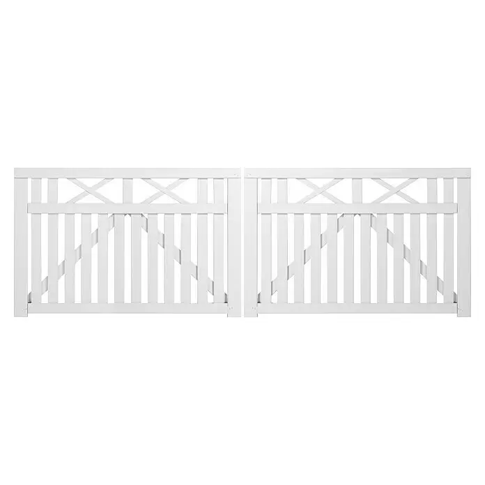 Plus Zauntor Vinesse300 x 98 cm, Weiß RAL 9010, Holz