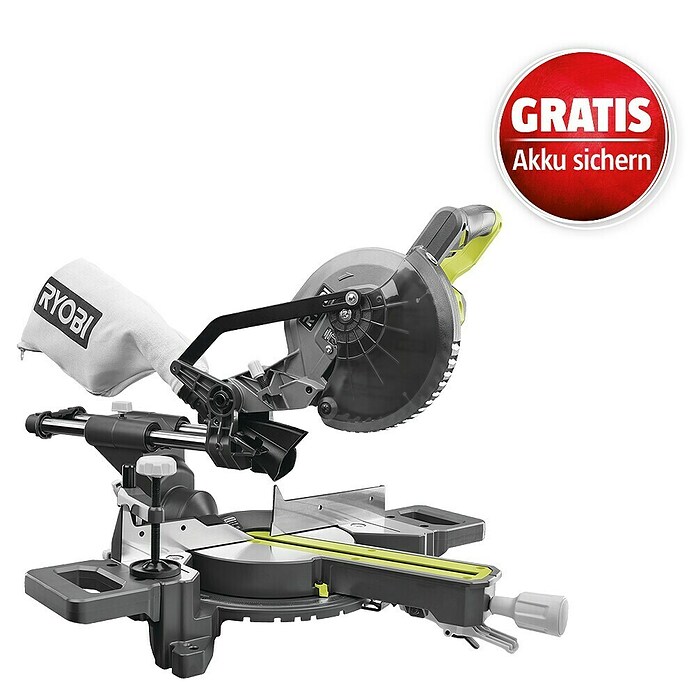 Ryobi ONE+ Akku-Kapp- & Gehrungssäge RMS18190-0 (18 V, Ohne Akku, 3.600 U/min) | BAUHAUS