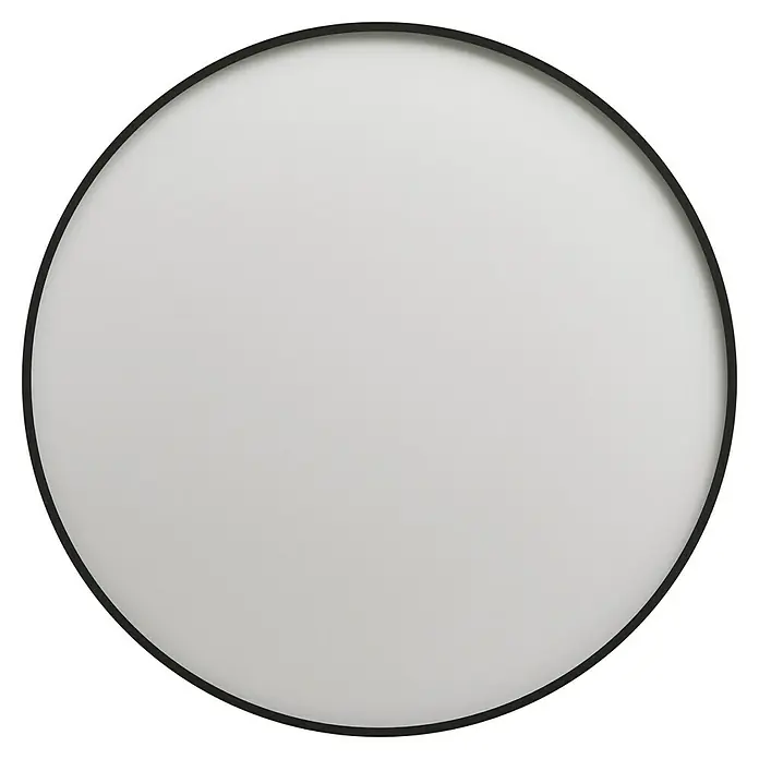 Arte confort Ventilador de techo Cairo - Negro, 112 cm, 35,8 W, Blanco cálido - Lámpara de pared redonda con marco negro y superficie luminosa difusa para una iluminación confortable.