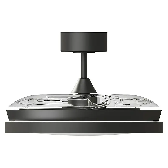 Arte confort Ventilador de techo Cairo - Negro, 112 cm, 35,8 W, Blanco cálido - Ventilador de techo con iluminación y carcasa oscura. Diseño elegante para un hogar moderno, proporciona refrigeración y luz.