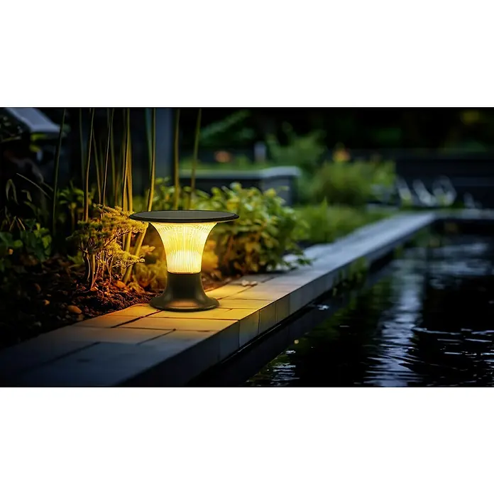 Garza Goliat Sobremuro solar LED con sensor - 3.000 K - 4.000 K, 2.200 lm, IP65 - Esta luz solar crea un ambiente cálido en tu jardín. La lámpara es fácil de instalar y proporciona una iluminación hermosa.