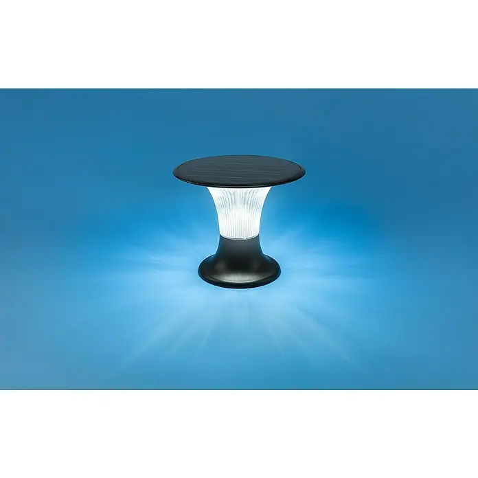 Garza Goliat Sobremuro solar LED con sensor - 3.000 K - 4.000 K, 2.200 lm, IP65 - Esta lámpara solar con diseño de hongo proporciona una iluminación cálida. Ideal para iluminar jardines, terrazas o balcones.