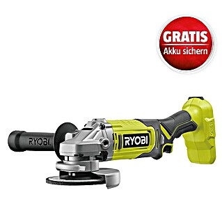 Ryobi ONE+ Akku-Winkelschleifer RAG18125-1C40S (18 V, 1 Akku, 4 Ah, Durchmesser Scheibe: 125 mm)