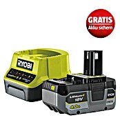 Ryobi ONE+ Akku & Ladegerät Starter-Kit RC18120-140X (18 V, 4 Ah, 1 Akku) | BAUHAUS