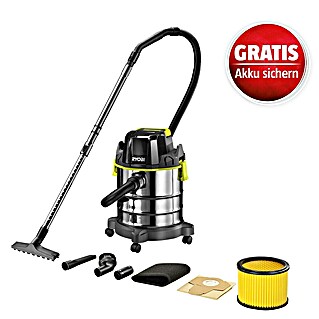 Ryobi ONE+ Akku-Nass-Trockensauger R18WDV-0 (18 V, Ohne Akku, 18 l)