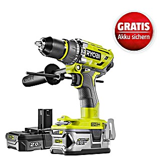 Ryobi ONE+ Akku-Schlagbohrschrauber R18PD7-252S (18 V, 2 Akkus, 5 Ah, 85 Nm)