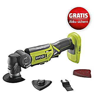 Ryobi ONE+ Akku-Multifunktionswerkzeug R18MT-0 (18 V, Li-Ionen, Ohne Akku, Leerlaufdrehzahl: 10.000 U/min - 20.000 U/min)