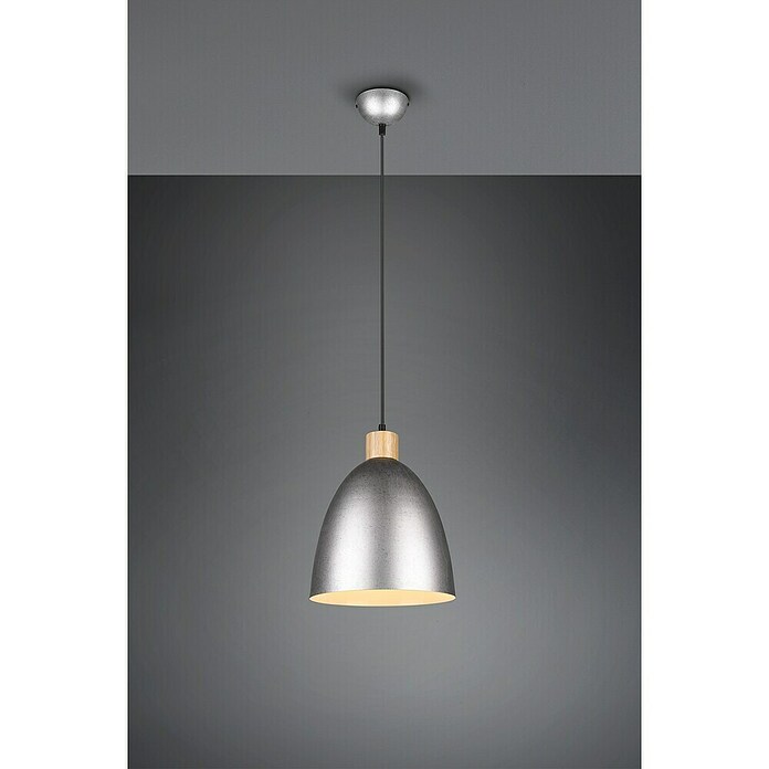 Reality Leuchten Lámpara colgante Jagger (40 W, Ø x Al: 25 x 150 cm, Níquel envejecido, E27) | BAUHAUS