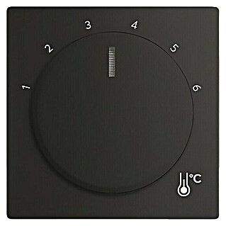 Busch-Jaeger Future Linear Thermostat-Abdeckung 1794R-885 (Schwarz matt, Kunststoff, Unterputz)